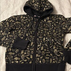 CIRCA Gold All Over Print Y2K Monopoly Hoodie